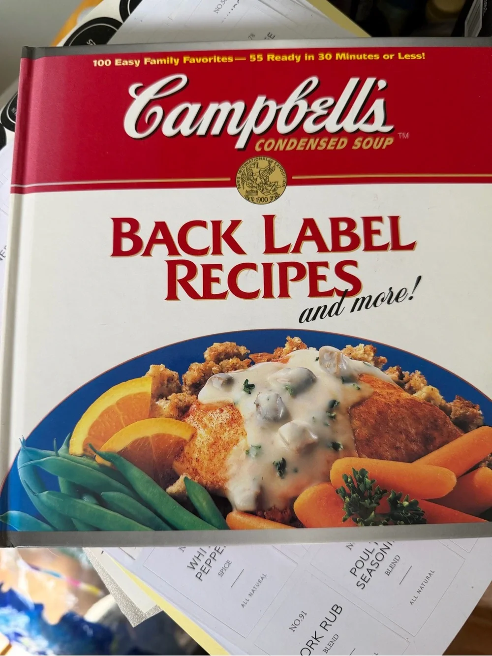 Campbell's Condensed Soup Back Label Recipes and More Cookbook Recipe Booklet